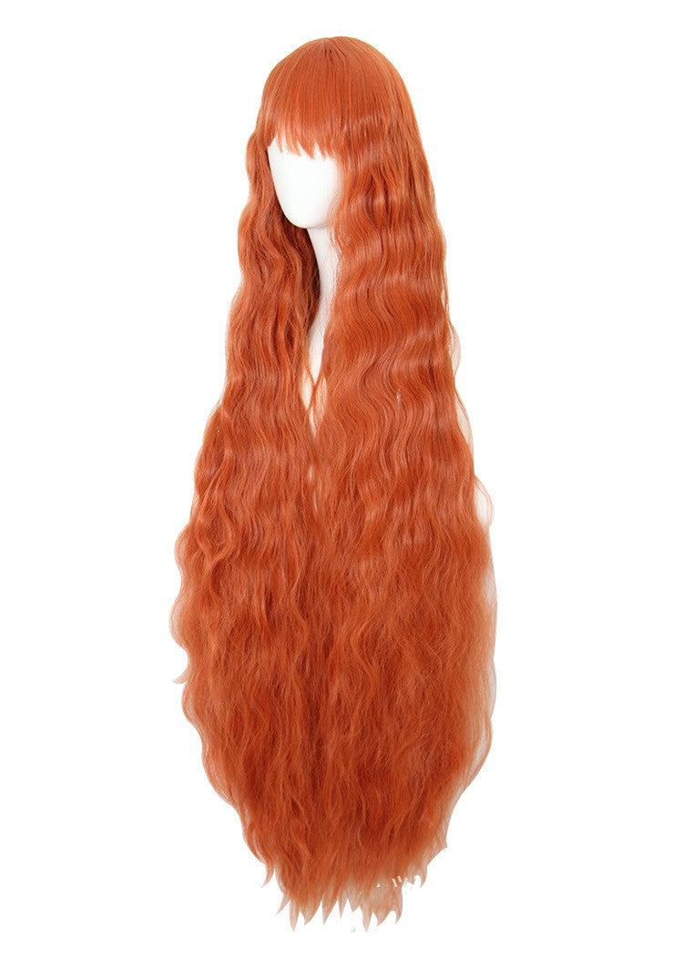 Cos Wig Orange 120cm Corn Scalding